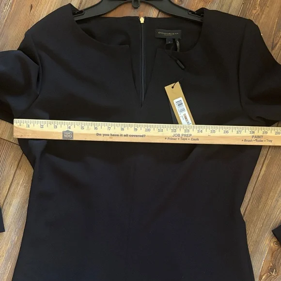 Donna Karan Classic Black Long Sleeve Dress 12 - Picture 5 of 7